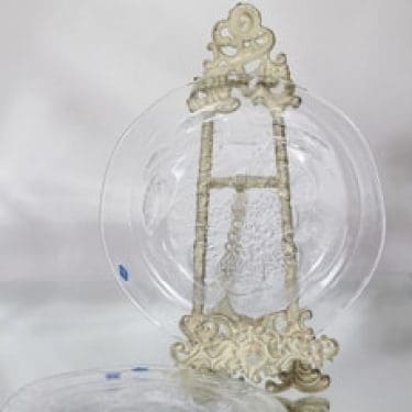 Nuutajärvi Pioni lautaset, matala, 4 kpl, suunnittelija Oiva Toikka, matala