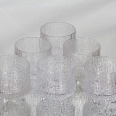Iittala Ultima Thule lasit, 10 cl, 6 kpl, suunnittelija Tapio Wirkkala, 10 cl