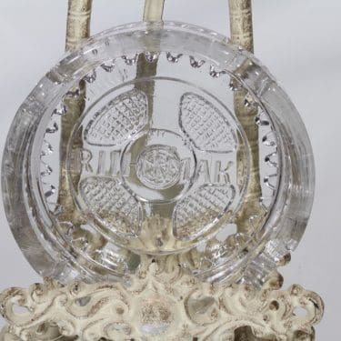 Riihimäen lasi tuhka-astia, kirkas, suunnittelija ,