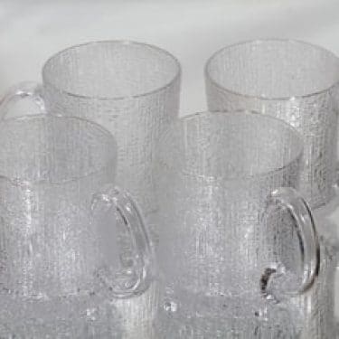 Iittala Ultima Thule tuopit, kirkas, 4 kpl, suunnittelija Tapio Wirkkala,