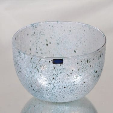 Nuutajärvi Tunturissa kulho, Rospuutto, suunnittelija Oiva Toikka, Rospuutto, signeerattu