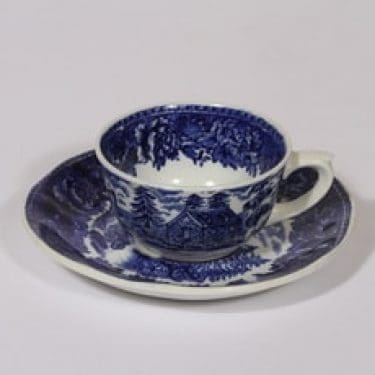 Arabia Maisema kahvikuppi, sininen, suunnittelija , kuparipainokoriste