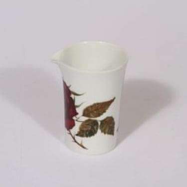 Arabia Ruusu kermakko, suunnittelija Anneli Qveflander, serikuva, kukka-aihe