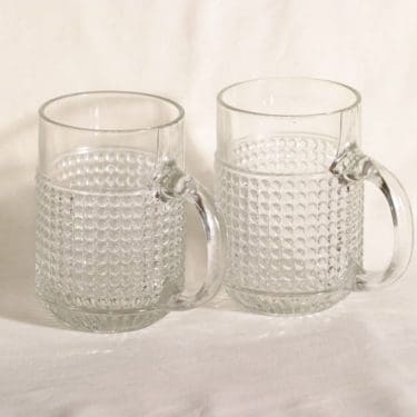 Riihimäen lasi Barokki kolpakot, 40 cl, 2 kpl, suunnittelija Erkkitapio Siiroinen, 40 cl