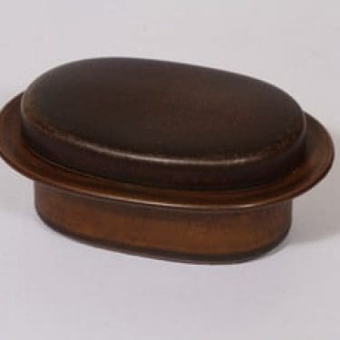 Arabia Ruska voirasia, ruskea lasite, suunnittelija Ulla Procope,