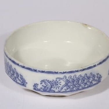 Arabia 7 veljestä kulho, sininen, suunnittelija Svea Granlund, kuparipainokoriste