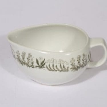 Arabia Polaris kastikekaadin, suunnittelija Raija Uosikkinen, serikuva, kukka-aihe