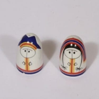 Arabia Lappalainen sirottajat, 2 kpl, suunnittelija Esteri Tomula, painettu ja maalattu