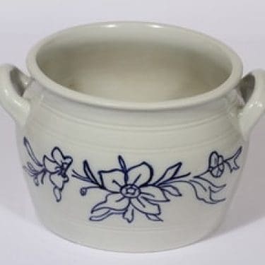 Arabia kukkakuvio ruukku, 4 l, suunnittelija , 4 l, suuri, kobolttimaalattu