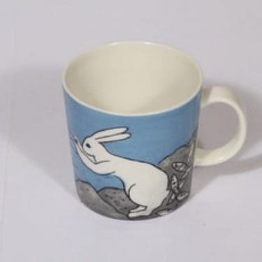 Arabia muki, Kalastajajänis, suunnittelija Heljä Liukko-Sundström, Kalastajajänis, serikuva