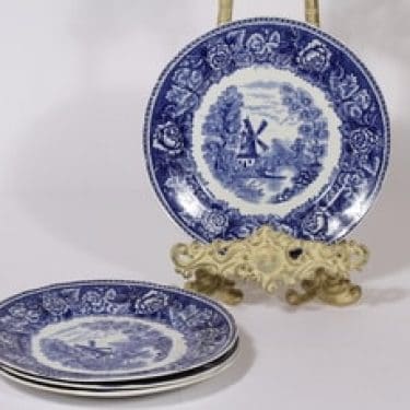 Arabia Maisema lautaset, matala, 4 kpl, suunnittelija , matala, kuparipainokoriste