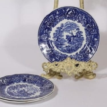 Arabia Maisema lautaset, matala, 4 kpl, suunnittelija , matala, kuparipainokoriste