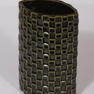 Arabia 379-3 maljakko, vihreä, suunnittelija Kaarina Aho,