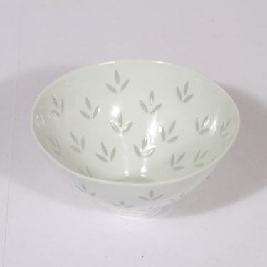 Arabia FK kulho, riisiposliini, suunnittelija Friedl Holzer-Kjellberg, riisiposliini, pieni, massasigneerattu