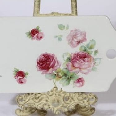 Arabia B talouslevy, kukkakuvio, suunnittelija , kukkakuvio, siirtokuva, ruusukuvio