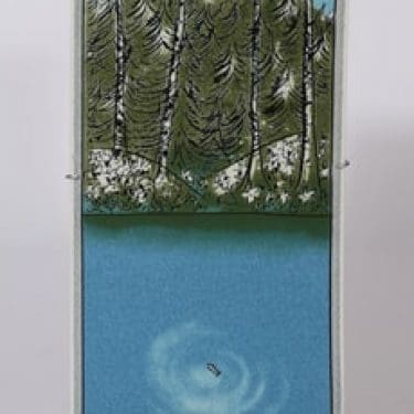 Arabia koristelaatta, Ihminen ja luonto Kala, suunnittelija Heljä Liukko-Sundström, Ihminen ja luonto Kala, suuri, serikuva