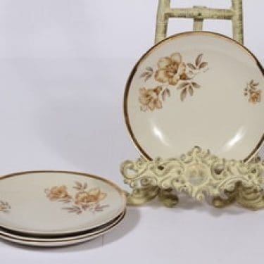 Arabia Myrna leivoslautaset, 4 kpl, suunnittelija Olga Osol, siirtokuva