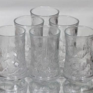 Riihimäen lasi Revontulet lasit, 30 cl, 6 kpl, suunnittelija Erkkitapio Siiroinen, 30 cl