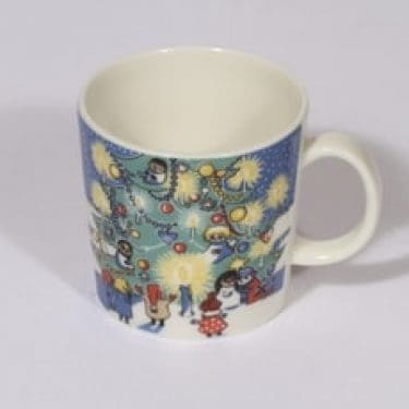 Arabia Muumi muki, Joulumuki 2004-2005, suunnittelija Tove Slotte, Joulumuki 2004-2005, serikuva