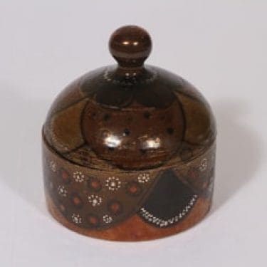 Arabia HLA rasia, käsinmaalattu, suunnittelija Hilkka-Liisa Ahola, käsinmaalattu, käsindreijattu, signeerattu