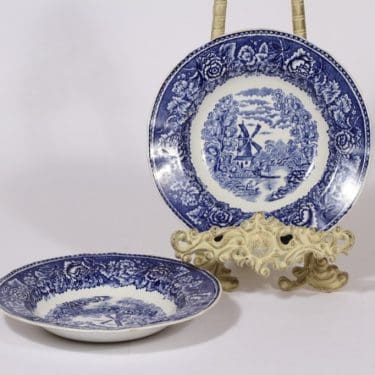 Arabia Maisema alkukeittolautaset, syvä, 2 kpl, suunnittelija , syvä, kuparipainokoriste