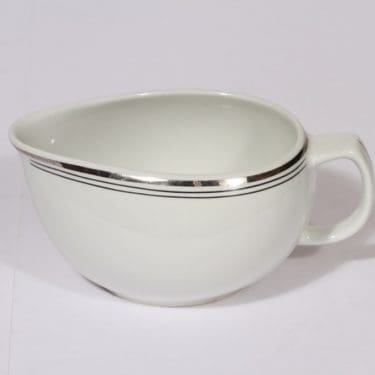 Arabia Platina kastikekaadin, suunnittelija Raija Uosikkinen, raitakoriste