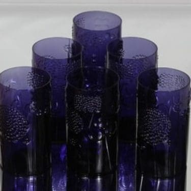 Nuutajärvi Flora lasit, 30 cl, 6 kpl, suunnittelija Oiva Toikka, 30 cl