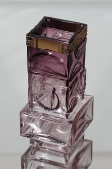 Turun Hopea 1012/S maljakko, lila|kirkas, suunnittelija Pentti Sarpaneva, pronssivanne