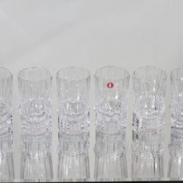 Iittala Pallas snapsilasit, 4 cl, 6 kpl, suunnittelija Tapio Wirkkala, 4 cl