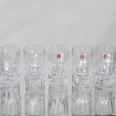 Iittala Pallas snapsilasit, 4 cl, 5 kpl, suunnittelija Tapio Wirkkala, 4 cl