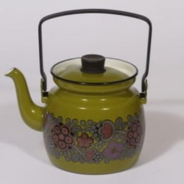 Finel Primavera kahvipannu, vihreä, suunnittelija Raija Uosikkinen,