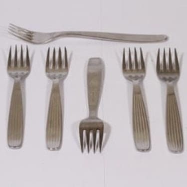 Hackman Scandia haarukat, 6 kpl, suunnittelija Kaj Franck,