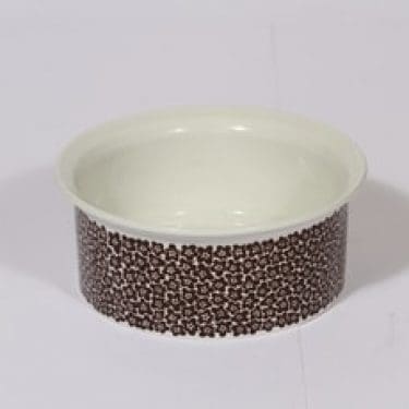 Arabia Faenza kulho, Ruskeakukka, suunnittelija Inkeri Seppälä, Ruskeakukka