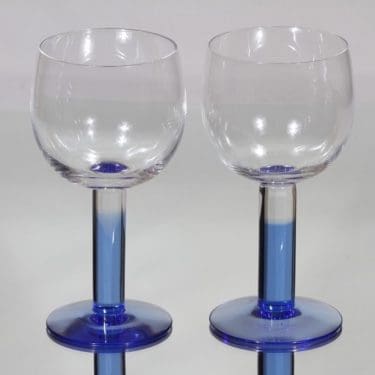 Nuutajärvi Mondo viinilasit, 50 cl, 2 kpl, suunnittelija Kerttu Nurminen, 50 cl, suuri