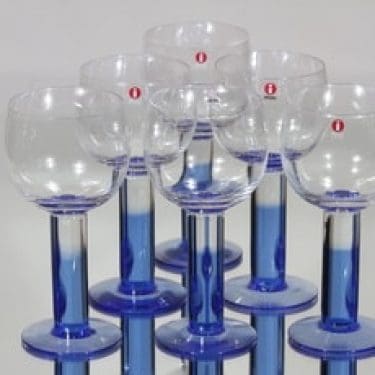 Nuutajärvi Mondo viinilasi, 24 cl, 6 kpl, suunnittelija Kerttu Nurminen, 24 cl