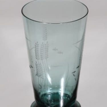 Karhula maljakko, kirkas, suunnittelija Göran Hongell, hiottu