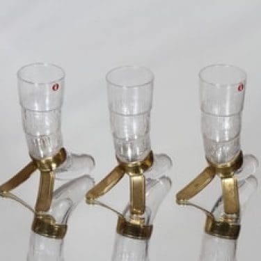 Iittala Harald snapsilasit, 8 cl, 3 kpl, suunnittelija Valto Kokko, 8 cl