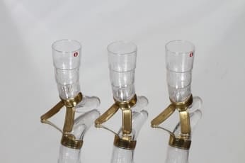 Iittala Harald snapsilasit, 8 cl, 3 kpl, suunnittelija Valto Kokko, 8 cl