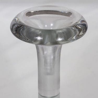 Iittala Tatti taide-esine, signeerattu, suunnittelija Tapio Wirkkala, signeerattu, suuri, viivahiottu
