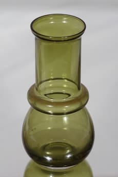 Riihimäen lasi Tuulikki maljakko, vihreä, suunnittelija Tamara Aladin,