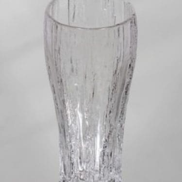 Iittala Vellamo maljakko, kirkas, suunnittelija Valto Kokko,