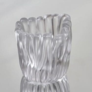 Iittala Jäkälä maljakko, kirkas, suunnittelija Tapio Wirkkala, pieni