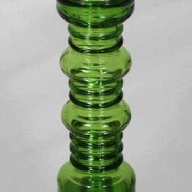 Riihimäen lasi Carmen kääntömaljakko, vihreä, suunnittelija Tamara Aladin,