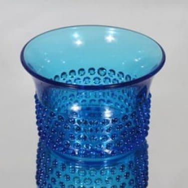 Nuutajärvi Näppyläkulho kulho, turkoosi, suunnittelija Saara Hopea,