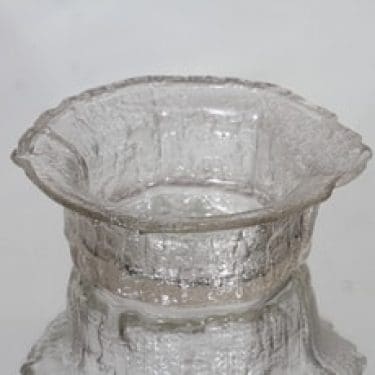 Iittala Finlandia maljakko, kirkas, suunnittelija Timo Sarpaneva,