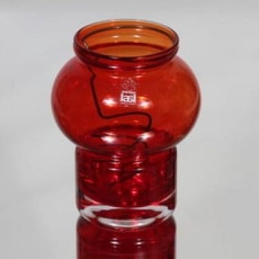 Riihimäen lasi Välkky kynttilälyhty, punainen, suunnittelija Tamara Aladin, pieni