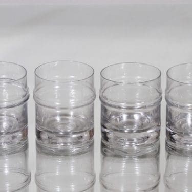Iittala Pisaranrengas lasit, 18 cl, 4 kpl, suunnittelija Timo Sarpaneva, 18 cl