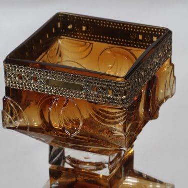 Turun Hopea 1032 maljakko, signeerattu, suunnittelija Pentti Sarpaneva, signeerattu, pronssivanne