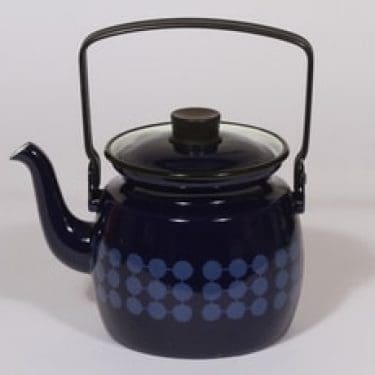 Finel Domino kahvipannu, 1 l, suunnittelija Raija Uosikkinen, 1 l, serikuva, retro