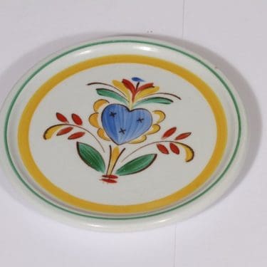 Arabia Allmoge koristelautanen, käsinmaalattu, suunnittelija , käsinmaalattu, pieni